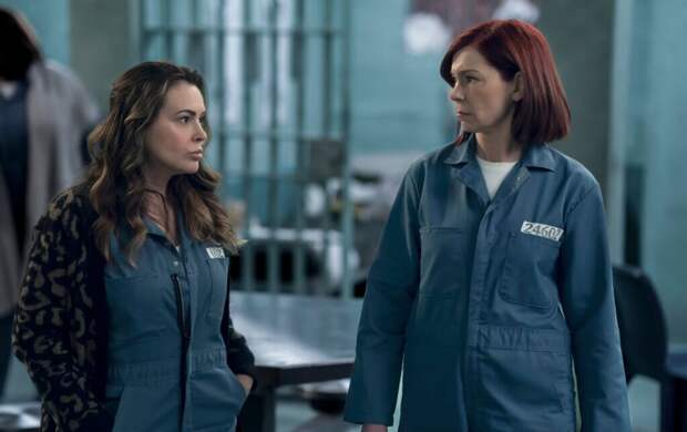 Elsbeth and Pupetta stare at each other on Elsbeth Season 2 Episode 20