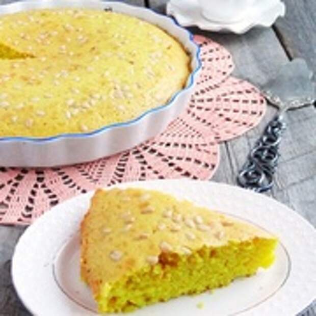 Ливанский манный пирог с куркумой