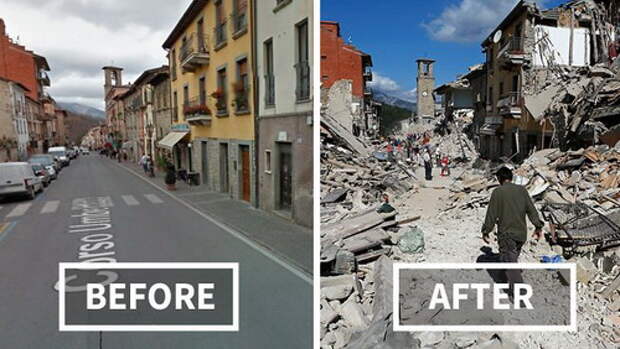 italy-earthquake-before-after