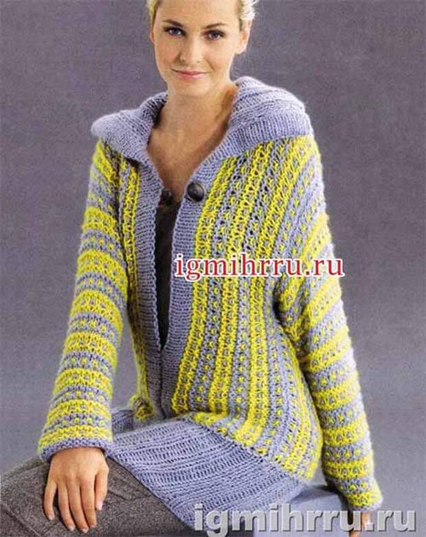 удлиненный пуловер с узором из снятых петель