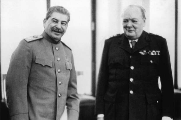 Сталин и Черчиль