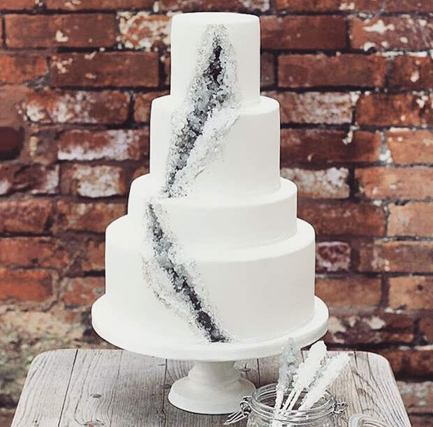 Geode Wedding Cake