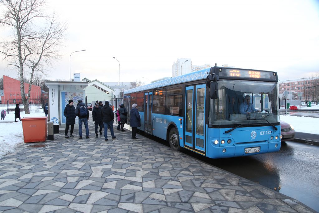 На Волоколамском шоссе появилась новая автобусная остановка