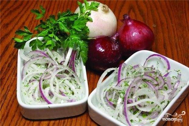 Луковый салат девяностые, кулинария, ностальгия