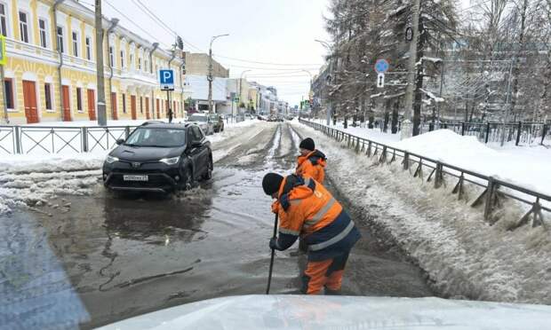 Центр Архангельска оставили без водоснабжения