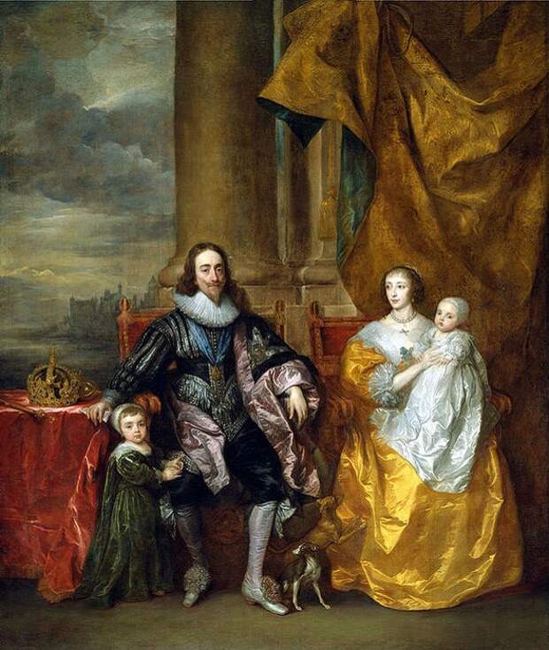 Карл I и Генриетта Мария с сыновьями Карлом и Яковом. | Фото: filed7-20.my.mail.ru.