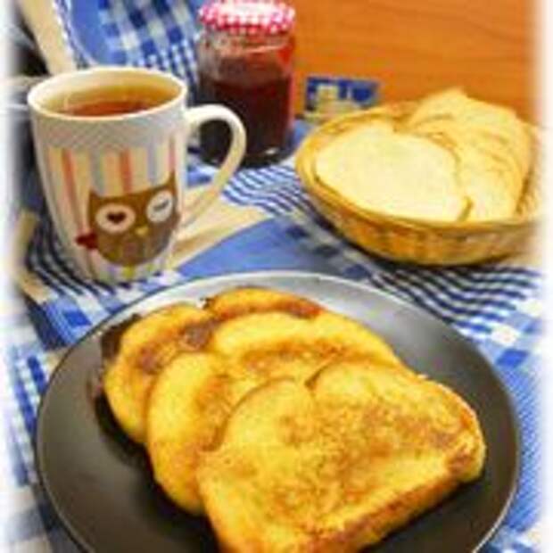 Гренки коричные сладкие на завтрак
