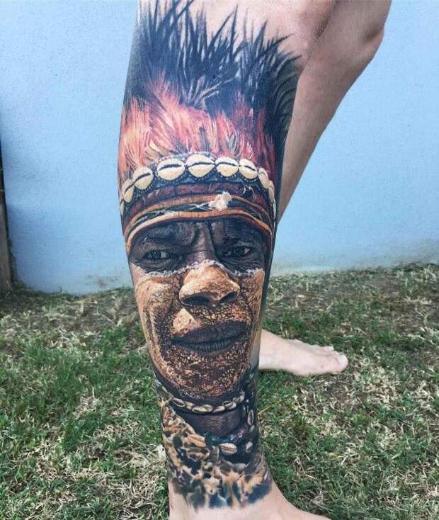 Tattoo artist Steve Butcher photorealistic color realism tattoo, portrait | Тату-мастер Steve Butcher фотореалистичные цветные татуировки , портретный реализм