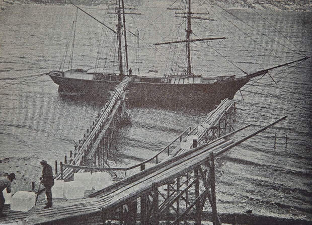 Загрузка льда, Норвегия, конец 19 века. (en.wikipedia.org) Загрузка льда, Норвегия, конец 19 века.