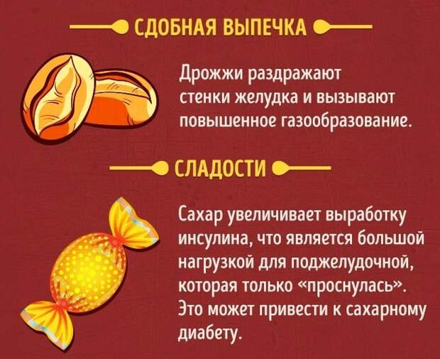 Продукты, которые можно и нельзя есть натощак