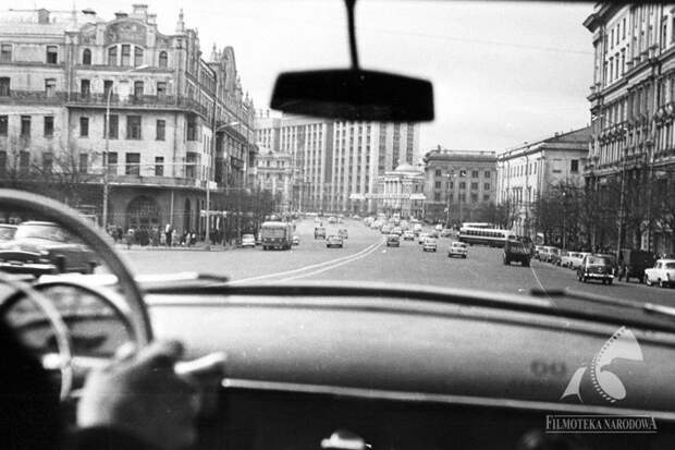 За рулем. Проспект Маркса, Москва, 1965 год СССР, ностальгия, улицы Москвы