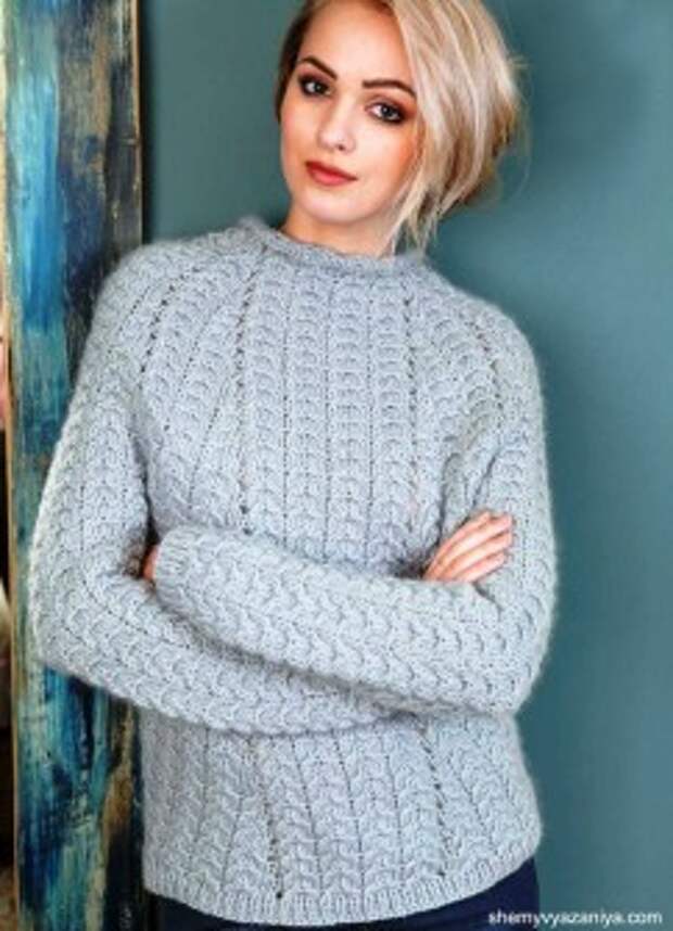 Пуловер узором из кос от Vibe Ulrik