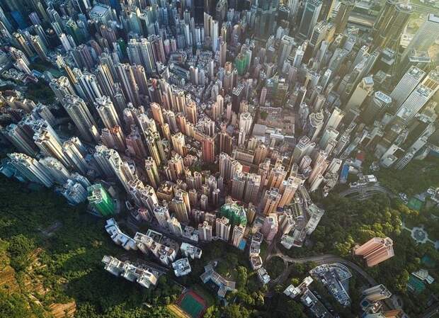 Вид на Гонконг с пика Виктория, высочайшей точки города виды, города, китай, красота, необыкновенно, пейзажи, удивительно, фото
