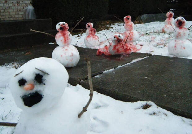 Таких снеговиков вы еще не видели! развлечения, снеговик, творчество