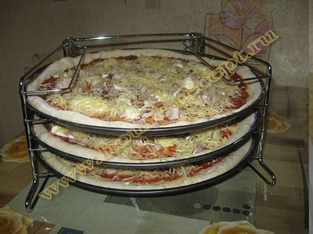 Пицца тонкая рецепт