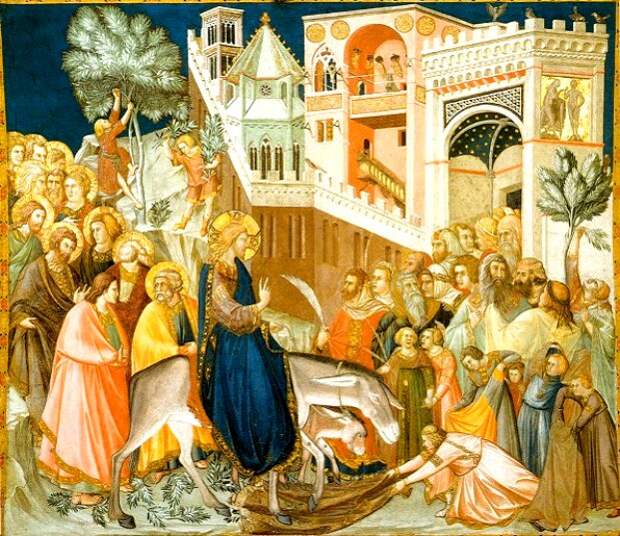 Иисус на осле входит в Иерусалим