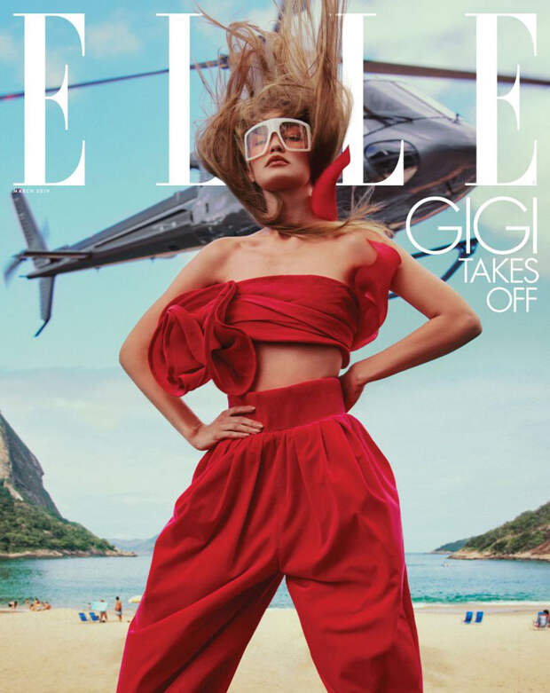 All Eyes on / Gigi Hadid by Chris Colls / US Elle march 2019