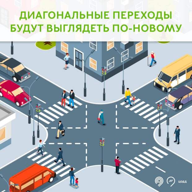 В Марьине два диагональных пешеходных перехода станут выглядеть по-новому