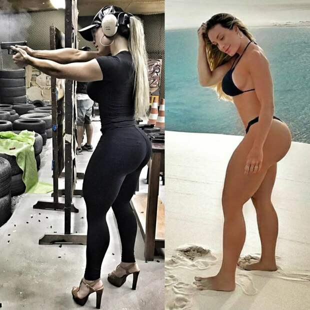 Красивые девушки в униформе и без неё
