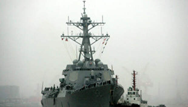 Ракетный эсминец ВМС США. 2008 год