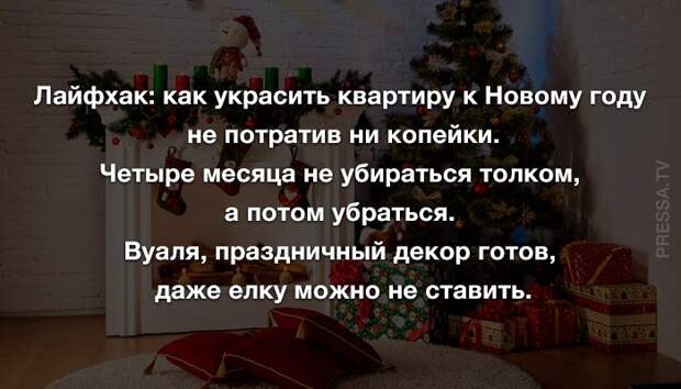 Анекдоты среды и новогодние украшения