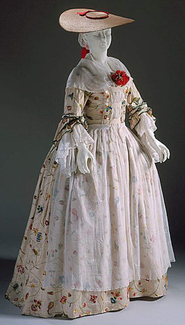 Английское платье 1750-1775 гг.