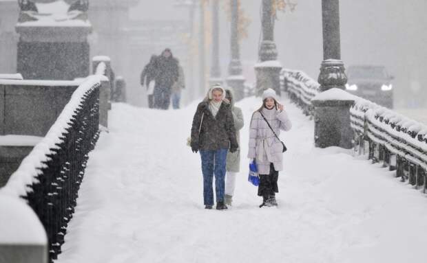 Раскрыта продолжительность снегопада в Москве