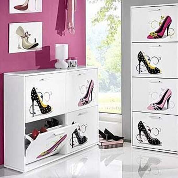 модный шкаф для обуви