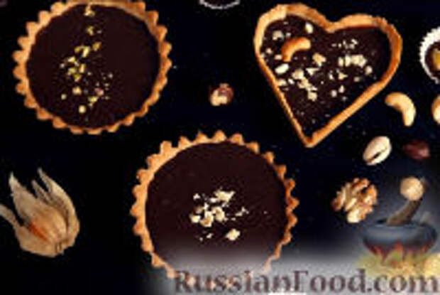 Фото к рецепту: Тарталетки с шоколадом