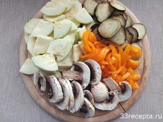 режем овощи для галеты