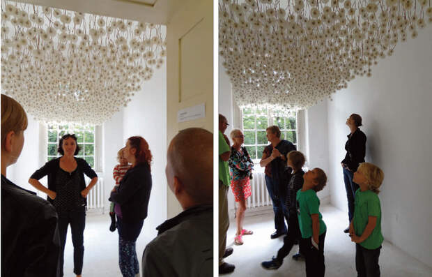 Подвесной потолок из одуванчиков от Регин Рамзайер (18 фото)