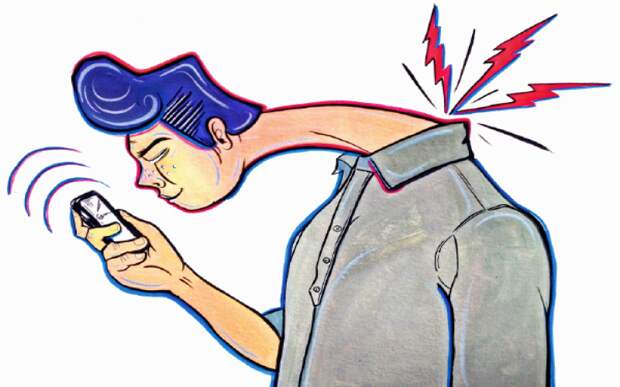 Синдром «текстовой шеи»: чем опасен и как от него избавиться