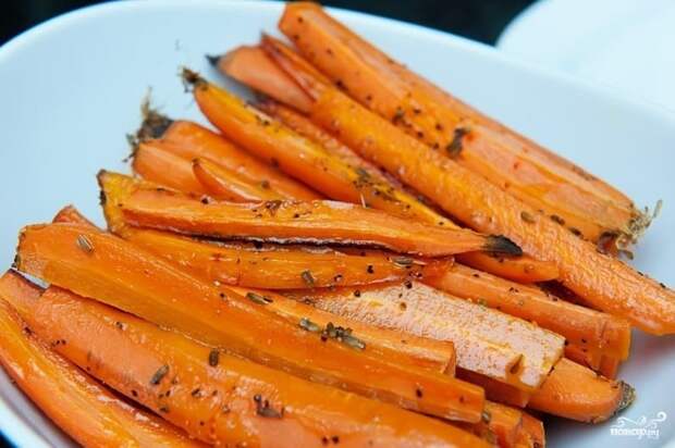 Морковь запечённая со специями в духовке. Вкусный и диетический гарнир 2