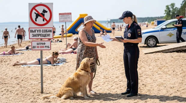 МЧС запретило выгуливать питомцев на официальных пляжах: список исключений