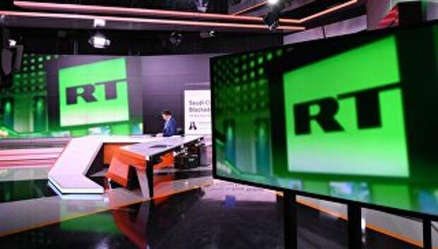 Студия телеканала RT в Москве. Архивное фото