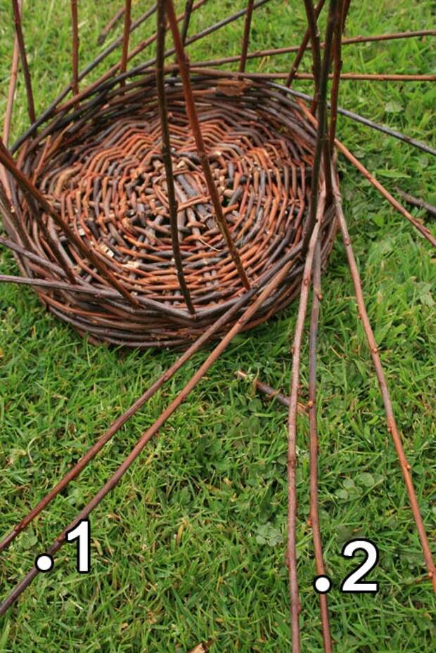 Как сплести корзинку из ивовых прутьев. Мастер-класс (43) (467x700, 362Kb)