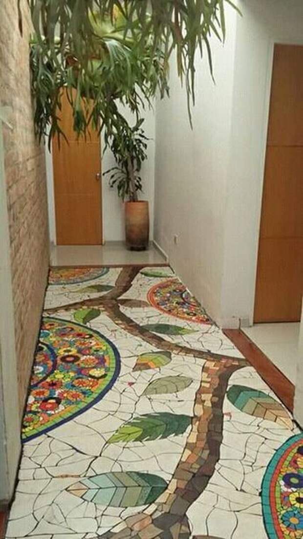 Very nice Mosaic floor for entry or bathroom. | Mosaic flooring, Mosaic  garden, Mosaic art