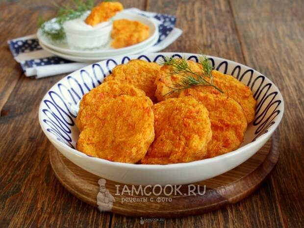 Диетические морковные котлеты, рецепт с фото