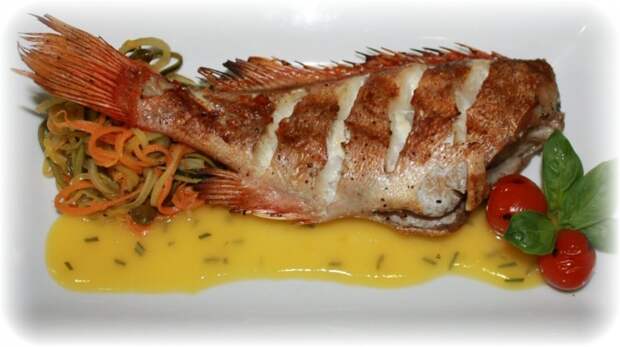 Окунь морской красный, рецепт