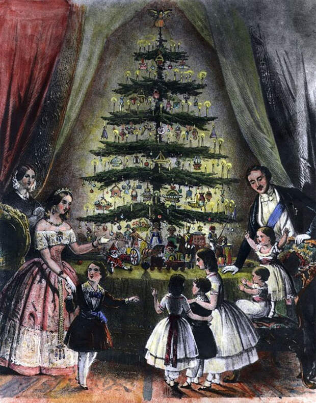 Рождественская ёлка, 1848 год.