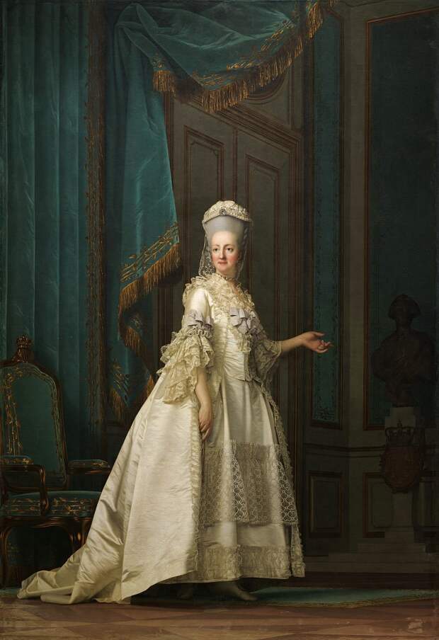 Копенгаген (СМК) Датская национальная галерея - Vigilius Eriksen (1722-82) - Dowager Queen Juliane Marie of Denmark, 177