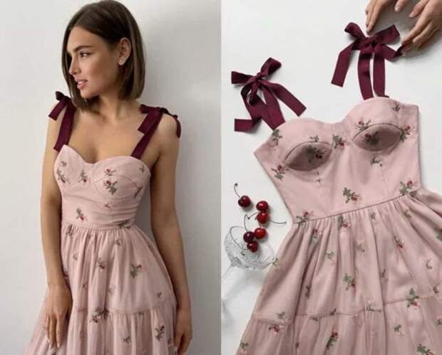 Женственные корсетные платья