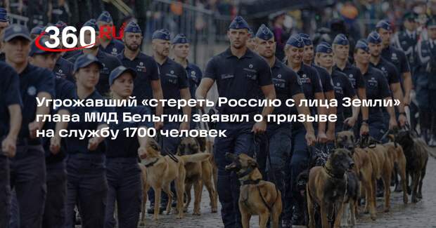 Глава МИД Бельгии Франкен: в Бельгийскую армию записалось 1,7 тысячи человек