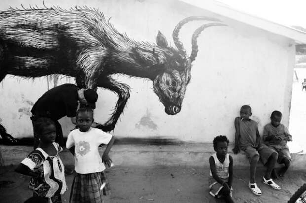 Африканское уличное граффити (15 фото)