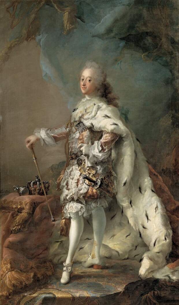 Копенгаген (СМК) Датская национальная галерея - Carl Gustaf Pilo (1711-93) - Frederik V in his Anointing Robes, c. 1750
