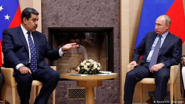 Президенты Венесуэлы и России Николас Мадуро и Владимир Путин, декабрь 2018 года
