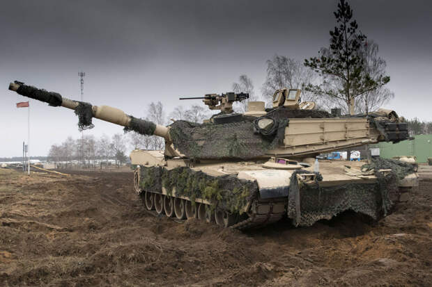 МО РФ: ВС РФ уничтожили танк Abrams высокоточным снарядом "Краснополь"