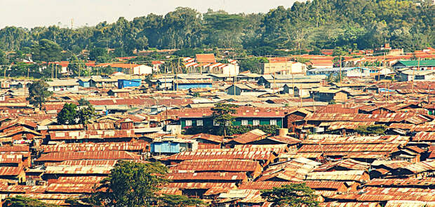 Район Кибера в Найроби, Кения. Фото взято из открытых источников.