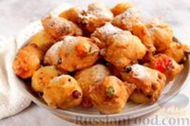 Фото к рецепту: Голландские пончики (oliebollen)
