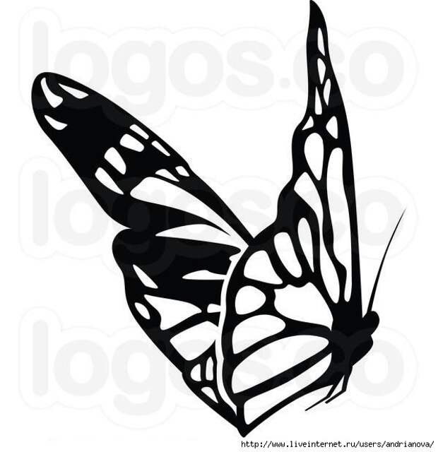 1376392350_103917059_large_royaltyfreeblackandwhitebutterflylogobydero2898 (600x620, 105Kb)